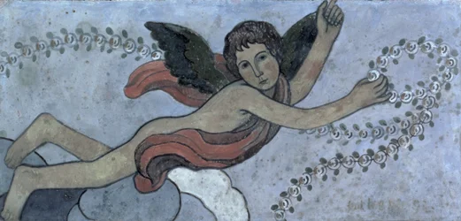 The Guardian Angel with a Garland